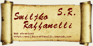 Smiljko Raffanelli vizit kartica